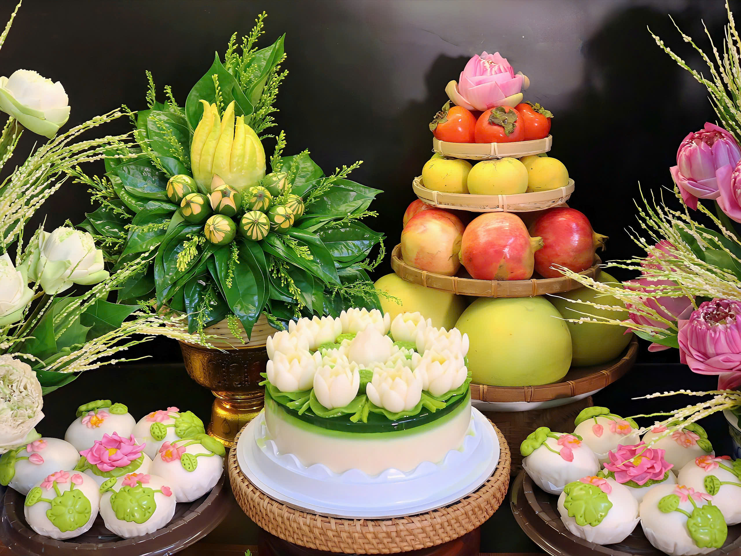 Mâm cỗ chay Rằm tháng 7 may mắn, an lạc từ mẹ đảm Hà Nội: 11 món ngon tinh tế, tròn vị đoàn viên - Ảnh 3.