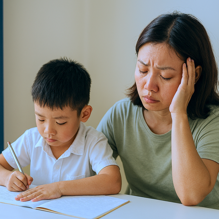 Dạy con lớp 1 tập viết, tôi suýt xuất huyết não - Ảnh 3.