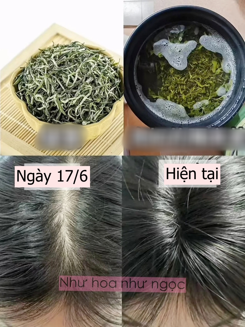 Thay vì hấp phục hồi ở tiệm, tôi ngâm tóc bằng trà xanh và không nghĩ mái tóc &quot;khởi sắc&quot; nhanh đến như vậy!- Ảnh 4.