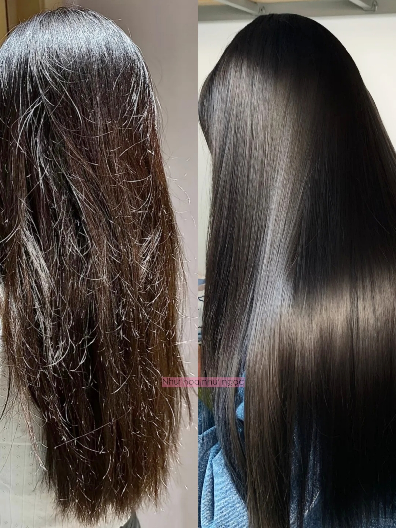 Thay vì hấp phục hồi ở tiệm, tôi ngâm tóc bằng trà xanh và không nghĩ mái tóc &quot;khởi sắc&quot; nhanh đến như vậy!- Ảnh 7.