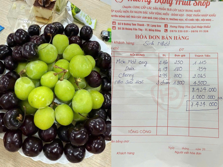 Vụ 3 chùm nho giá 4,5 triệu đồng: Phạt cửa hàng vì kinh doanh đồ nhập lậu - Ảnh 2. Vụ 3 chùm nho giá 4,5 triệu đồng: Phạt cửa hàng vì kinh doanh đồ nhập lậu - Ảnh 2.