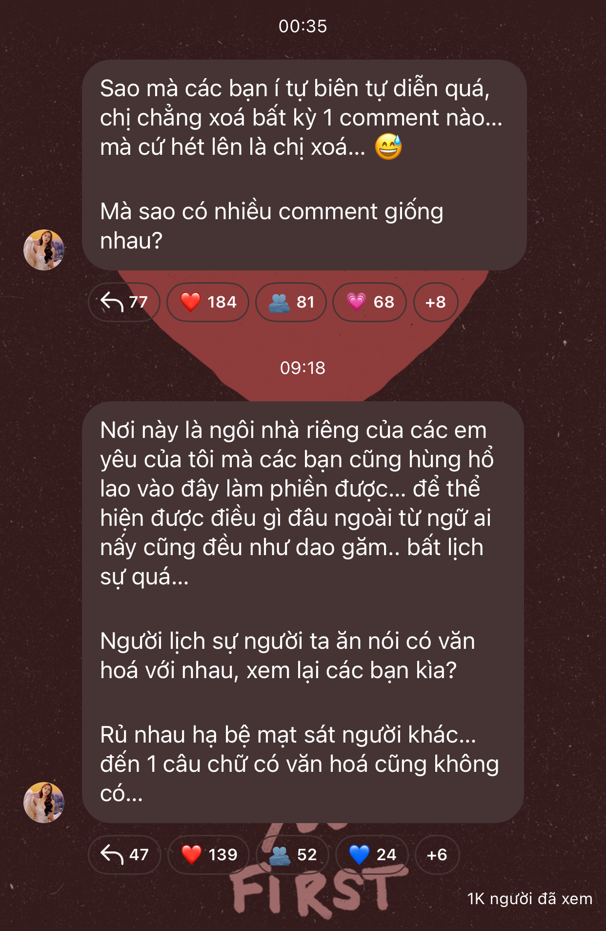 Phạm Quỳnh Anh tắt bình luận, ẩn ý ai đó Phạm Quỳnh Anh tắt bình luận, ẩn ý ai đó
