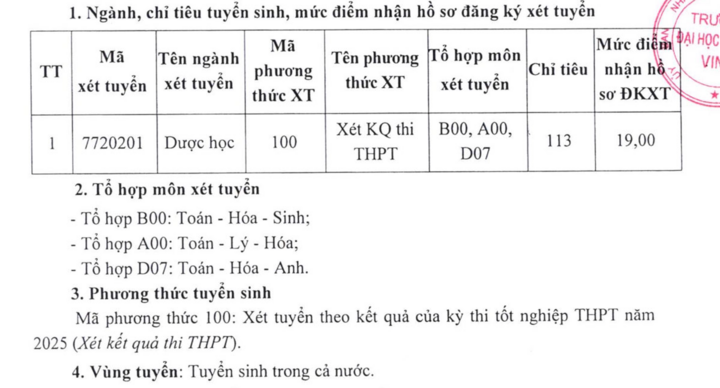 Các trường đại học nào xét tuyển bổ sung ngành Y Dược? - Ảnh 3.