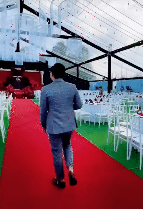 Đ&aacute;m cưới hot Tiền Giang đ&acirc;y rồi: Thiếu gia vựa gạo miền T&acirc;y chơi lớn biến s&acirc;n tennis th&agrave;nh lễ đường- Ảnh 8.