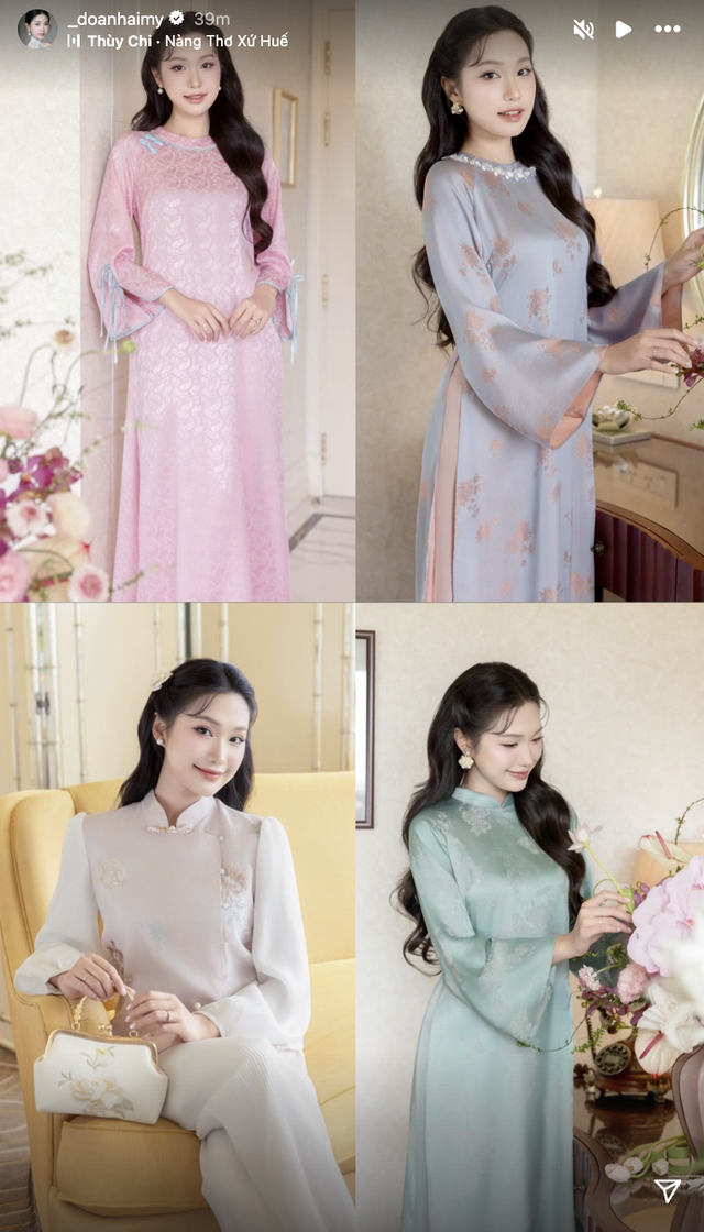 Ai mặc &aacute;o d&agrave;i đẹp như Do&atilde;n Hải My: Nhan sắc &ldquo;nghi&ecirc;ng nước nghi&ecirc;ng th&agrave;nh&rdquo;, bất bại trong d&agrave;n WAGs Việt- Ảnh 5.