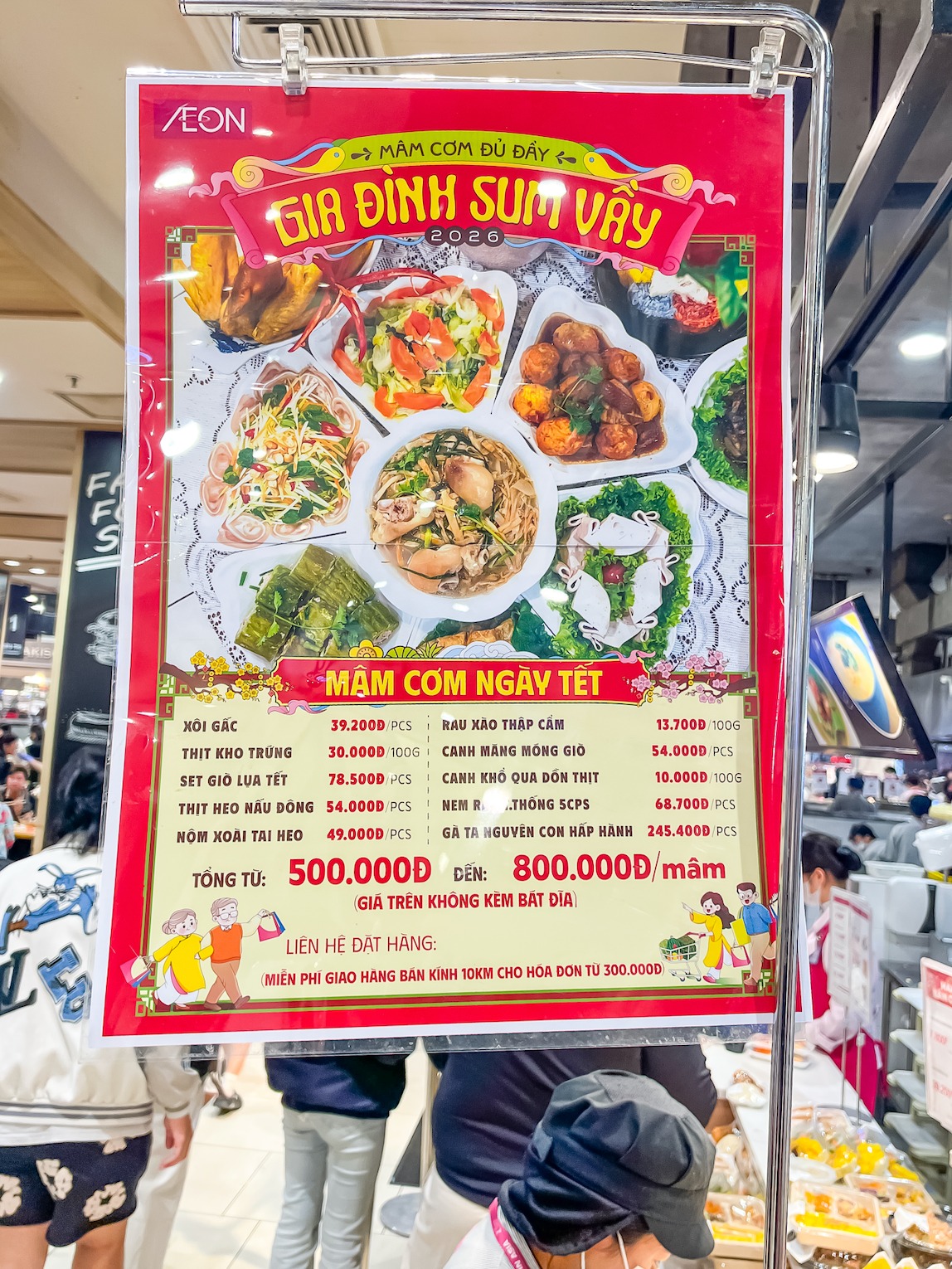 S&aacute;ng nhất Aeon Mall l&uacute;c n&agrave;y: M&acirc;m cỗ Tết 500k hot đi&ecirc;n đảo, cả c&otilde;i mạng khen &ldquo;ph&aacute;t minh thế kỷ&rdquo;- Ảnh 8.