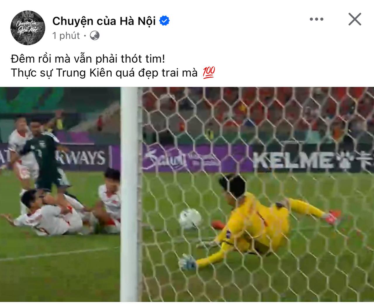 Thủ m&ocirc;n điển trai 1m90 Trần Trung Ki&ecirc;n khiến cả c&otilde;i mạng gọi t&ecirc;n v&igrave; cứu thua xuất sắc cho U23 Việt Nam - Ảnh 7.