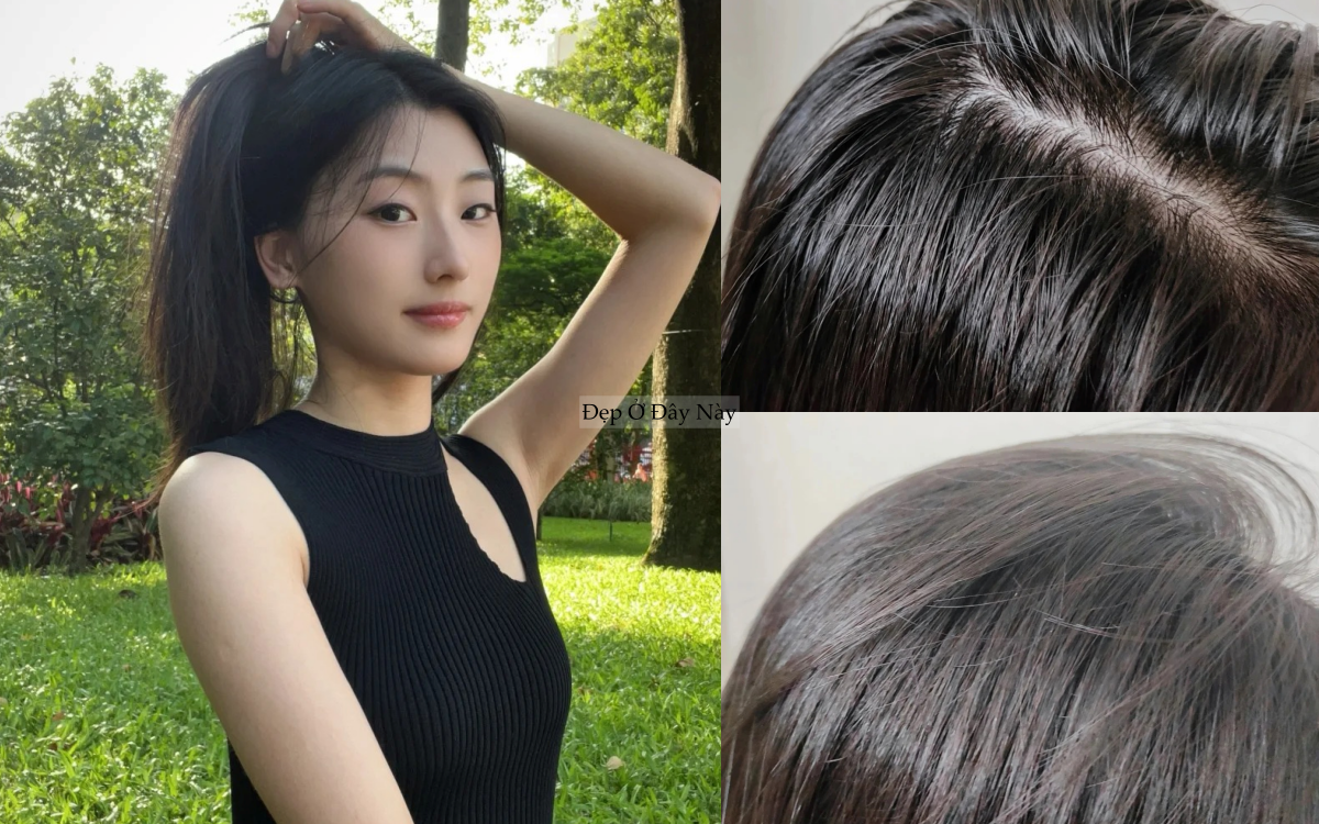 Tóc dầu, dễ bết cũng hóa mềm mượt nhờ routine 4 bước của blogger San San - Ảnh 2.