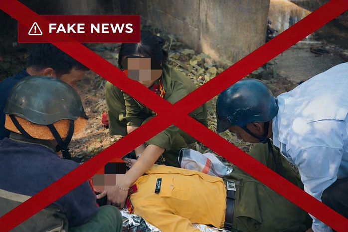 Th&ocirc;ng tin c&aacute;n bộ C&ocirc;ng an bị đ&acirc;m tử vong khi cưỡng chế đất l&agrave; tin giả - Ảnh 1.