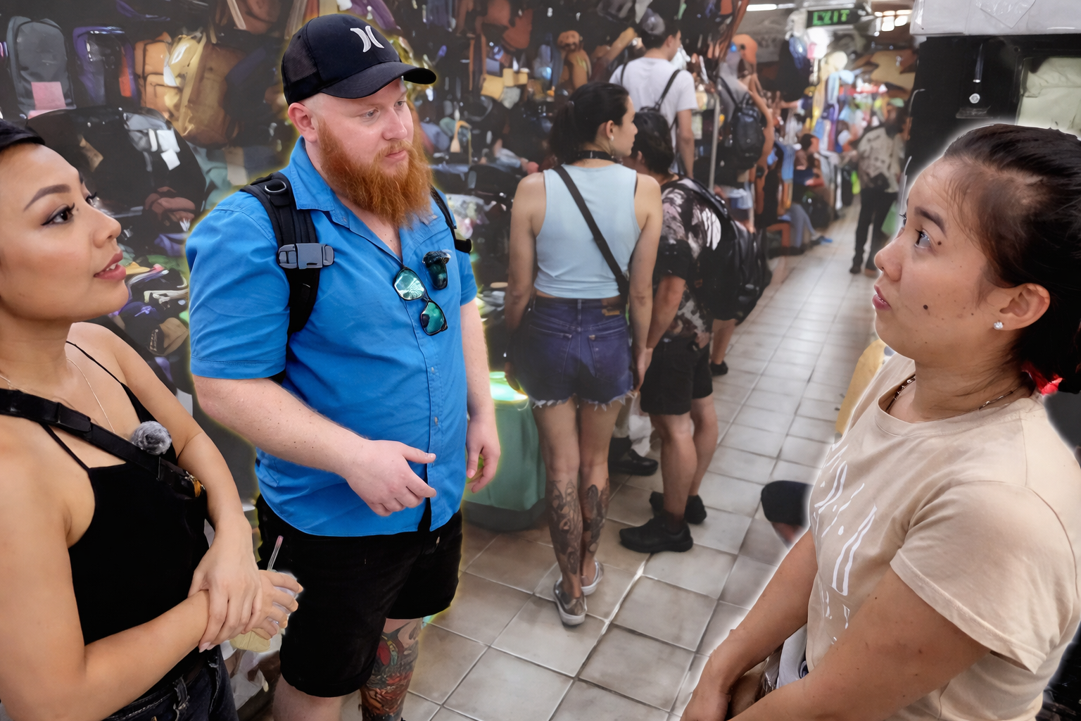 Anh T&acirc;y muốn rủ bạn đi chơi, lỡ n&oacute;i sai một chữ tiếng Việt m&agrave; đối phương v&ograve; đầu g&atilde;i tai: 