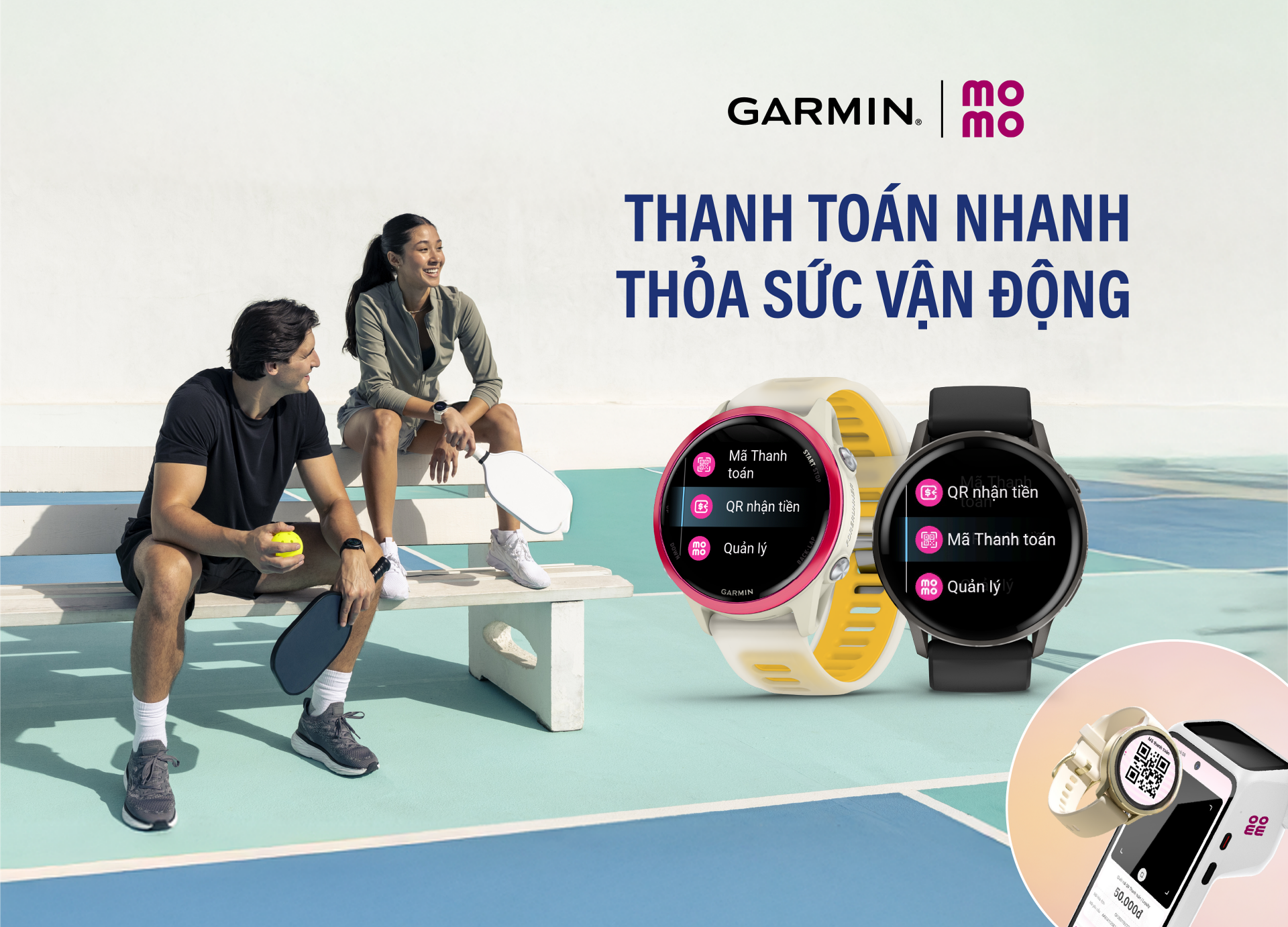 Thanh to&aacute;n MoMo ngay tr&ecirc;n đồng hồ Garmin: Tiện lợi hơn cho nhịp sống năng động- Ảnh 2.