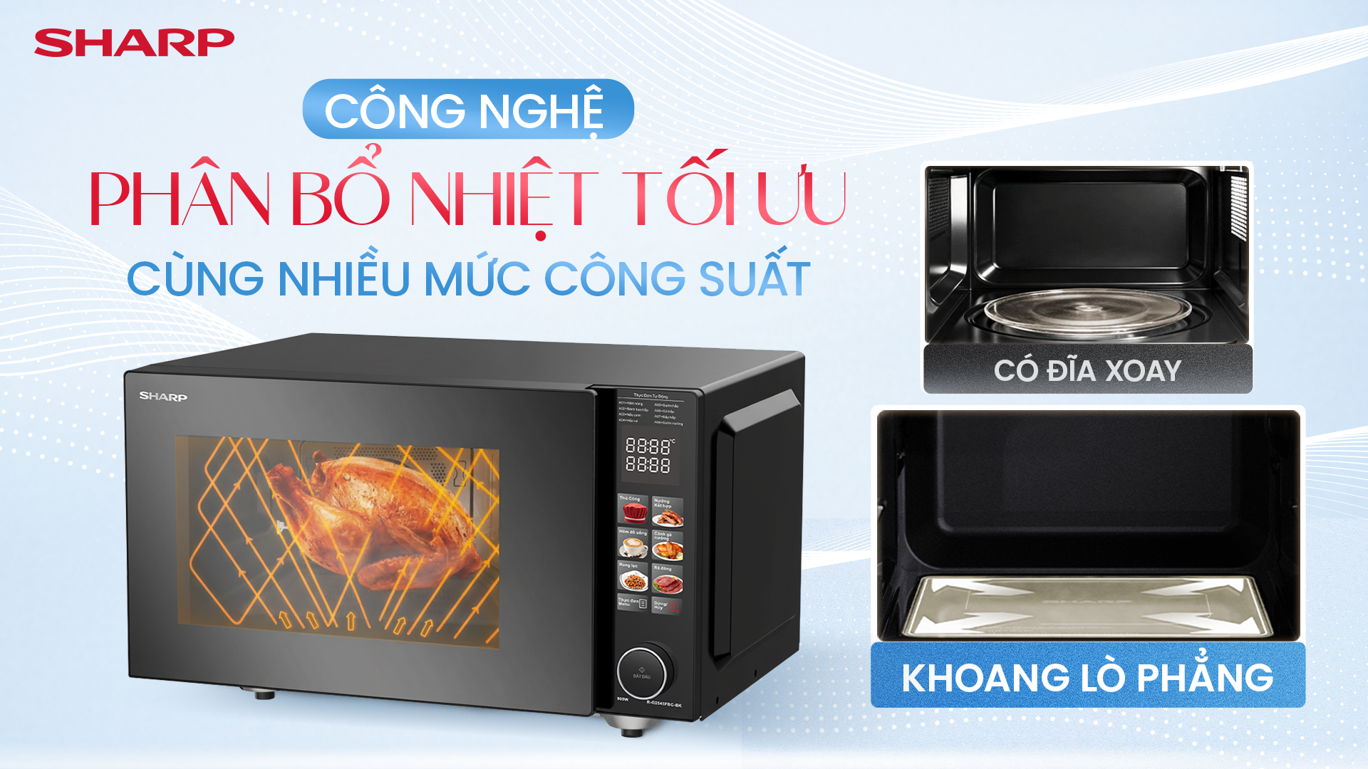 Sharp ra mắt l&ograve; vi s&oacute;ng kh&ocirc;ng đĩa xoay mới: Mở kh&ocirc;ng gian nấu dễ d&agrave;ng- Ảnh 3.