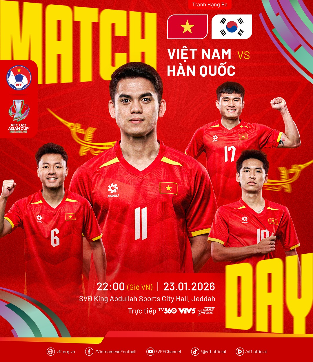 Kiên cường đến phút cuối, U23 Việt Nam quật ngã U23 Hàn Quốc trên chấm 11m, ngẩng cao đầu giành Huy chương Đồng châu Á- Ảnh 2. Kiên cường đến phút cuối, U23 Việt Nam quật ngã U23 Hàn Quốc trên chấm 11m, ngẩng cao đầu giành Huy chương Đồng châu Á- Ảnh 2.