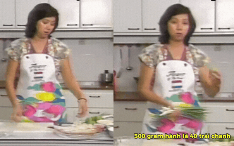 Video dạy nấu ăn năm 1995 bất ngờ 