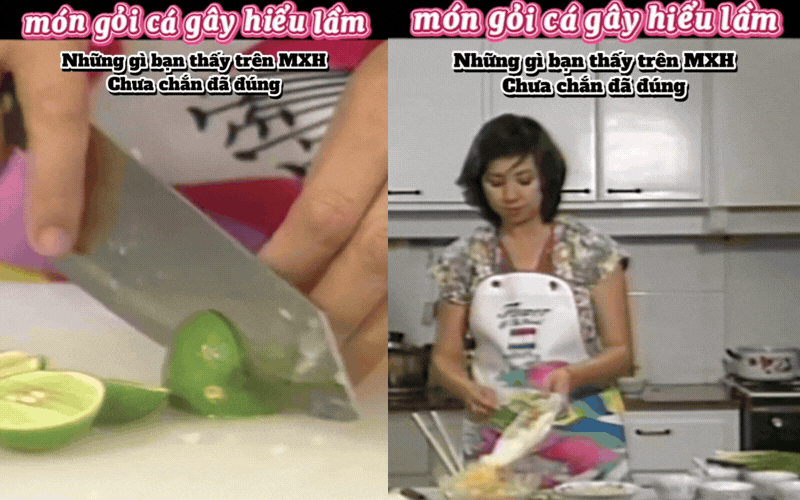 Video dạy nấu ăn năm 1995 bất ngờ 