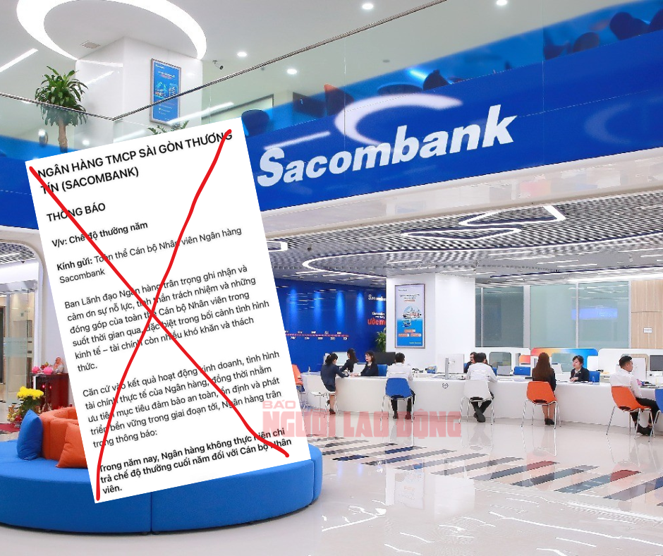 Sacombank b&aacute;c tin đồn kh&ocirc;ng thưởng Tết cho nh&acirc;n vi&ecirc;n - Ảnh 1.