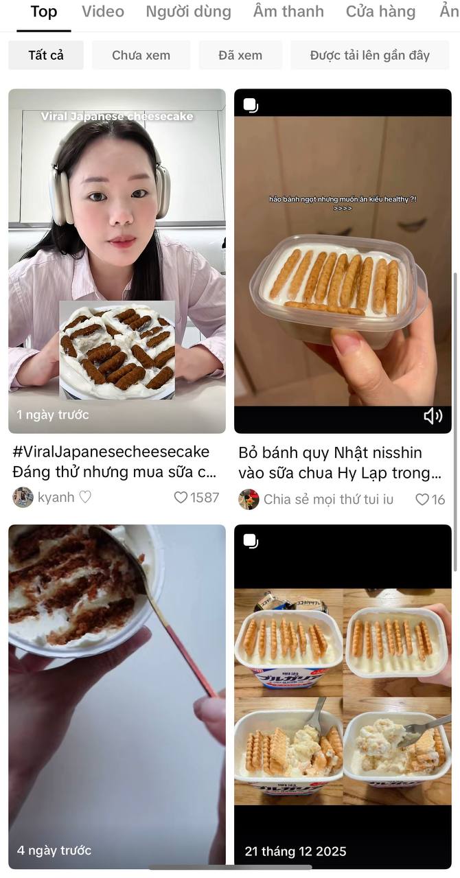 Rộ tr&agrave;o lưu nh&eacute;t b&aacute;nh quy v&agrave;o sữa chua l&agrave;m cheesecake, nhưng sao lại bị ch&ecirc; 