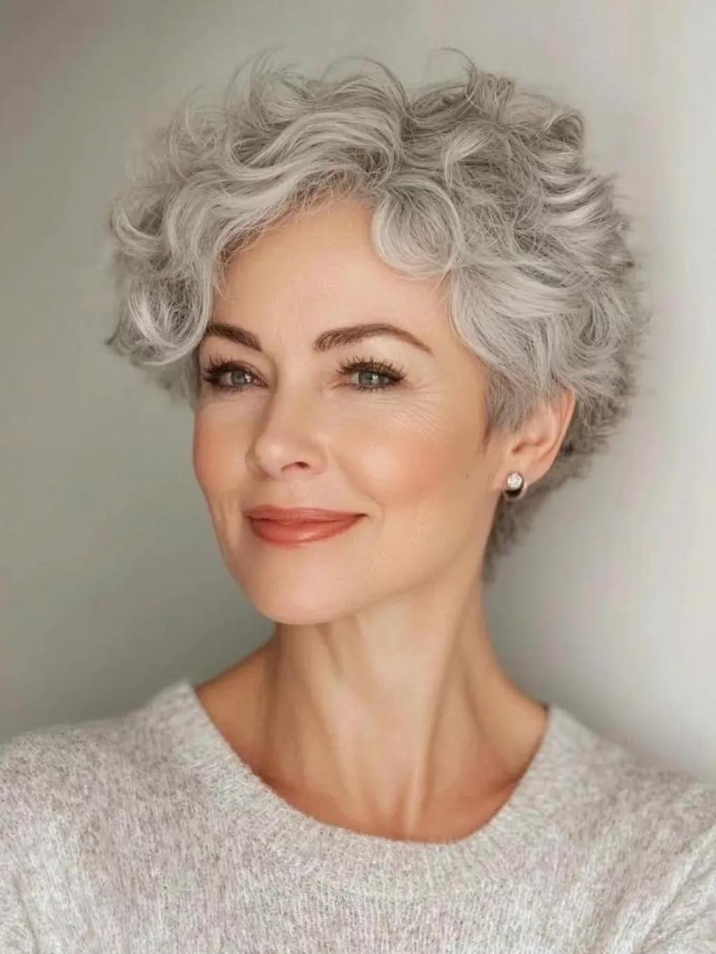 Không nhuộm, không che giấu: Kiểu tóc giúp phụ nữ 60+ đẹp một cách điềm tĩnh - Ảnh 19.