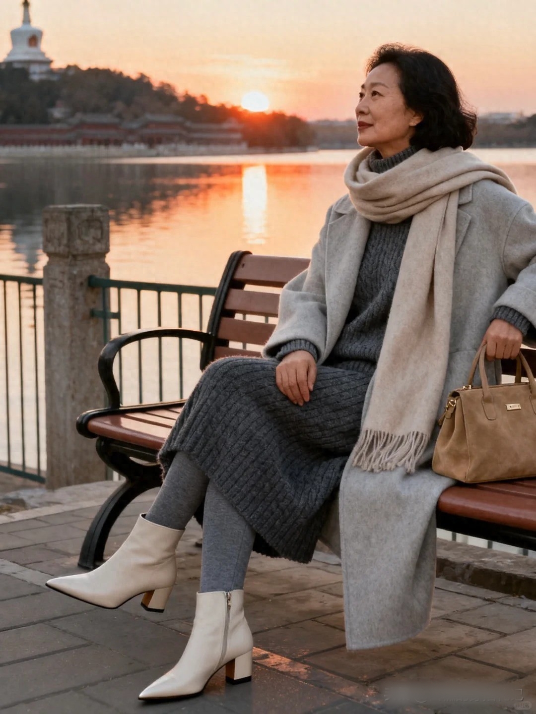 M&ugrave;a đ&ocirc;ng mặc sao cho sang? Phụ nữ trung ni&ecirc;n chỉ cần đổi &aacute;o kho&aacute;c l&agrave; đủ- Ảnh 1.