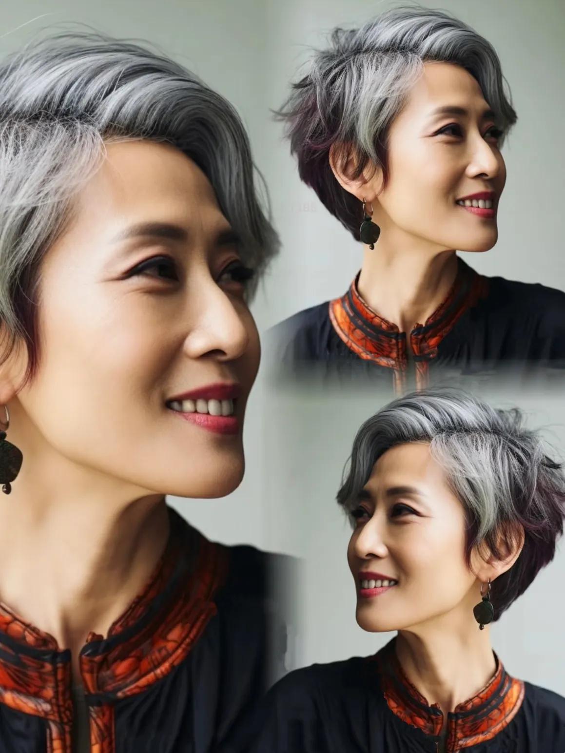 Không nhuộm, không che giấu: Kiểu tóc giúp phụ nữ 60+ đẹp một cách điềm tĩnh - Ảnh 16.