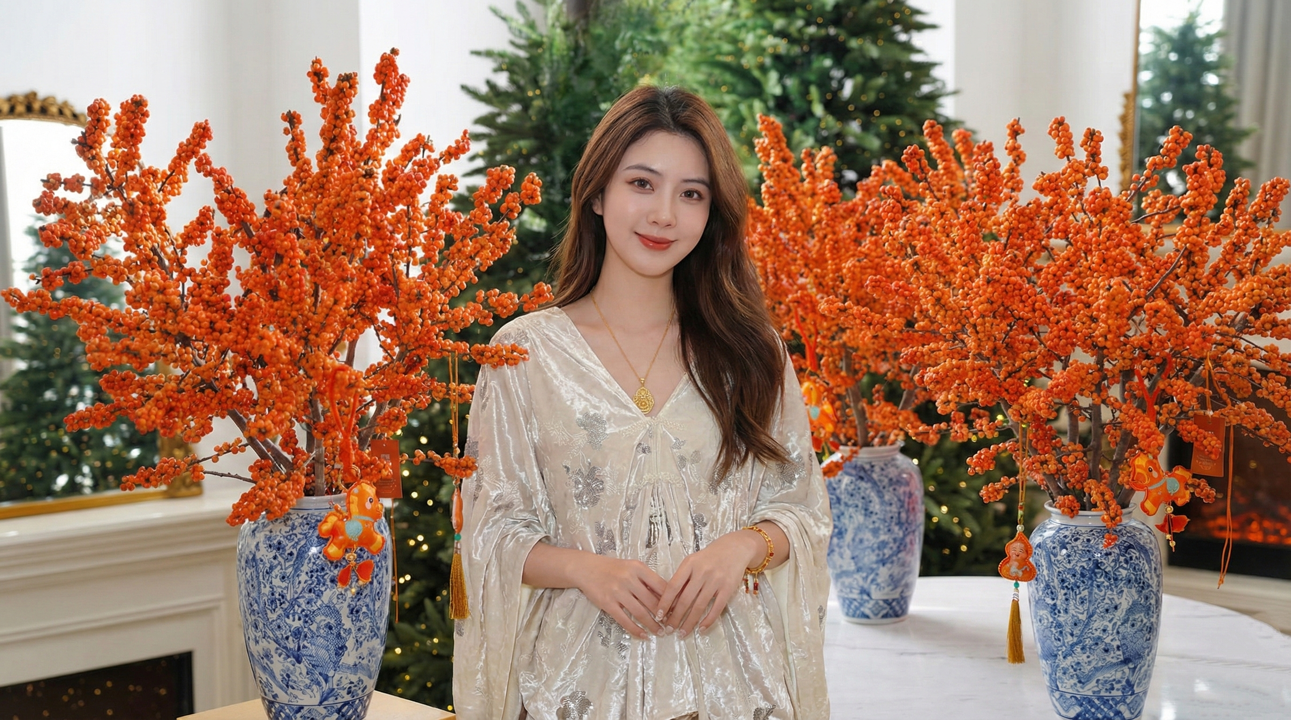 Tết đừng chỉ chơi đào, hãy thử cắm bình đào đông 