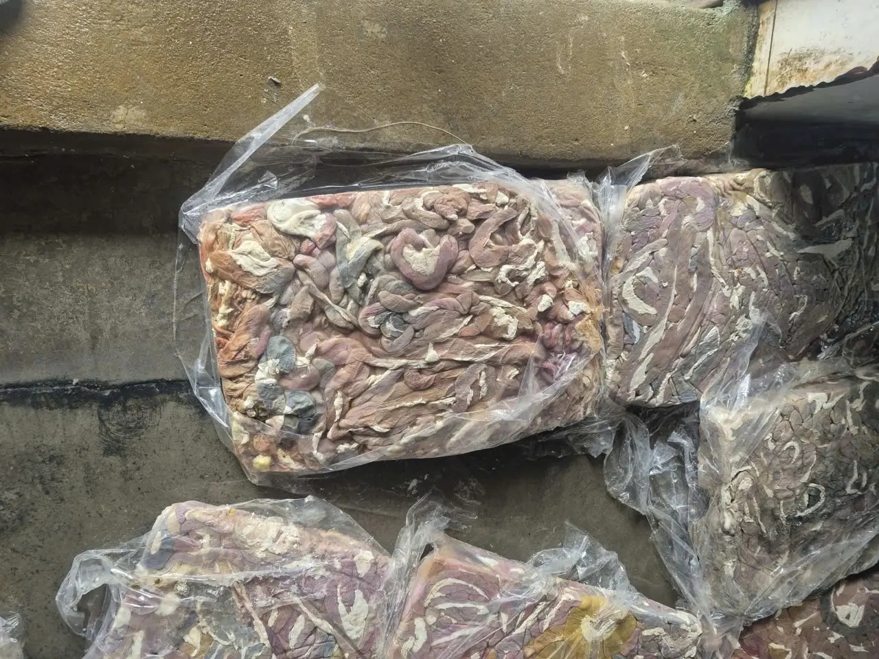 Cận cảnh 60 tấn l&ograve;ng lợn kh&ocirc;ng r&otilde; nguồn gốc bốc m&ugrave;i ở H&agrave; Nội chuẩn bị ti&ecirc;u thụ - Ảnh 6.