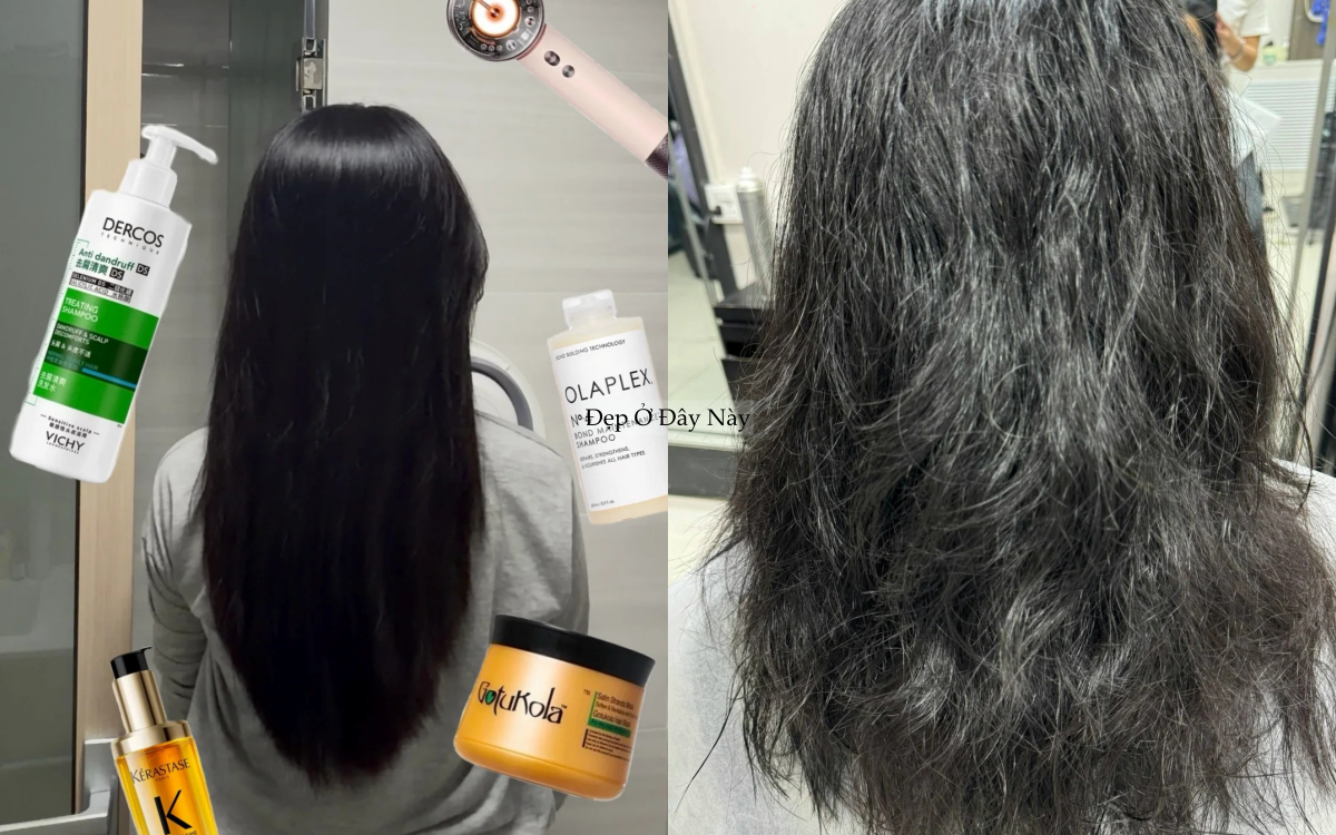 Chỉ đổi c&aacute;ch gội đầu, n&agrave;ng blogger khiến m&aacute;i t&oacute;c rễ tre trở n&ecirc;n mềm mượt thấy r&otilde; - Ảnh 1.