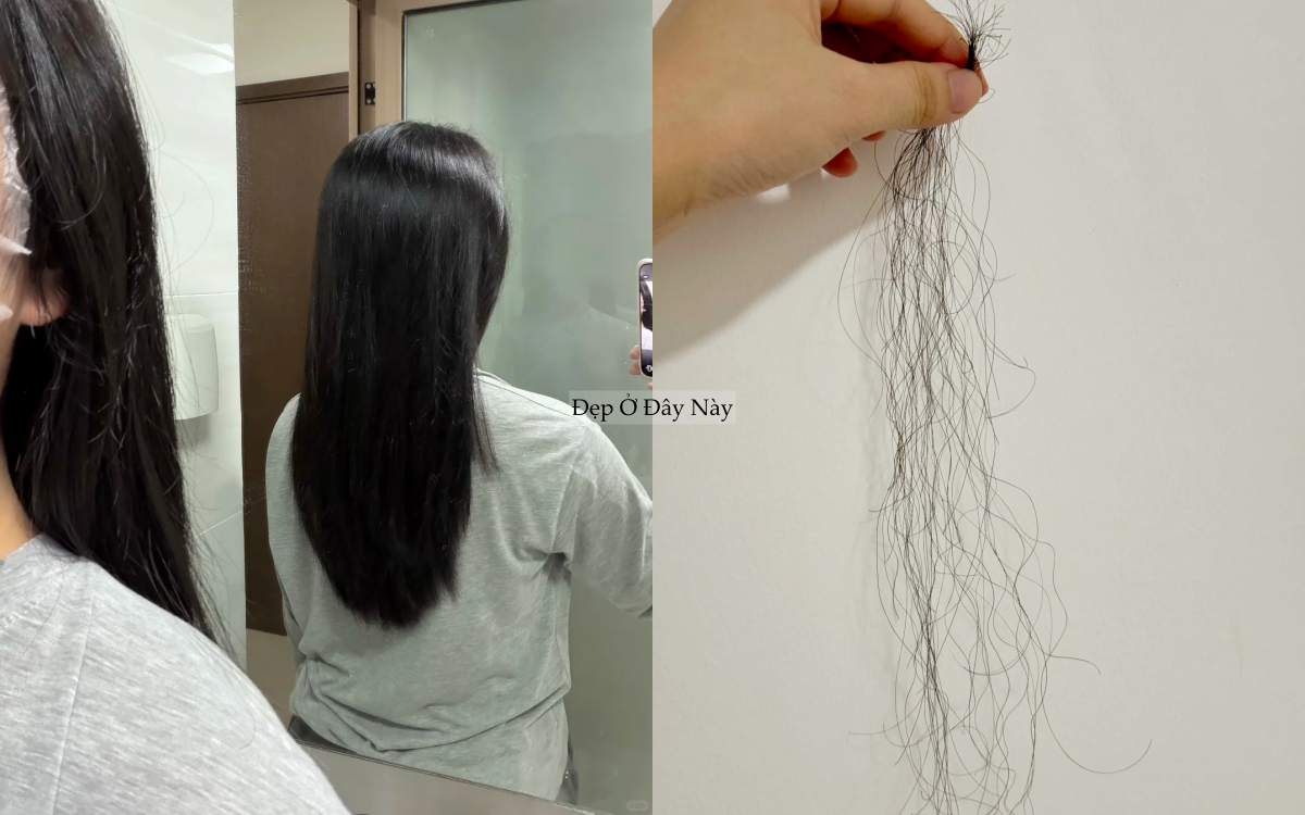 Chỉ đổi c&aacute;ch gội đầu, n&agrave;ng blogger khiến m&aacute;i t&oacute;c rễ tre trở n&ecirc;n mềm mượt thấy r&otilde; - Ảnh 2.