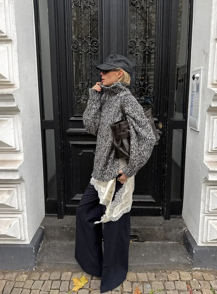 C&ocirc;ng thức d&agrave;i + d&agrave;i cho street style 2026: Sang trọng bất ngờ từ sự thỏai m&aacute;i - Ảnh 33.