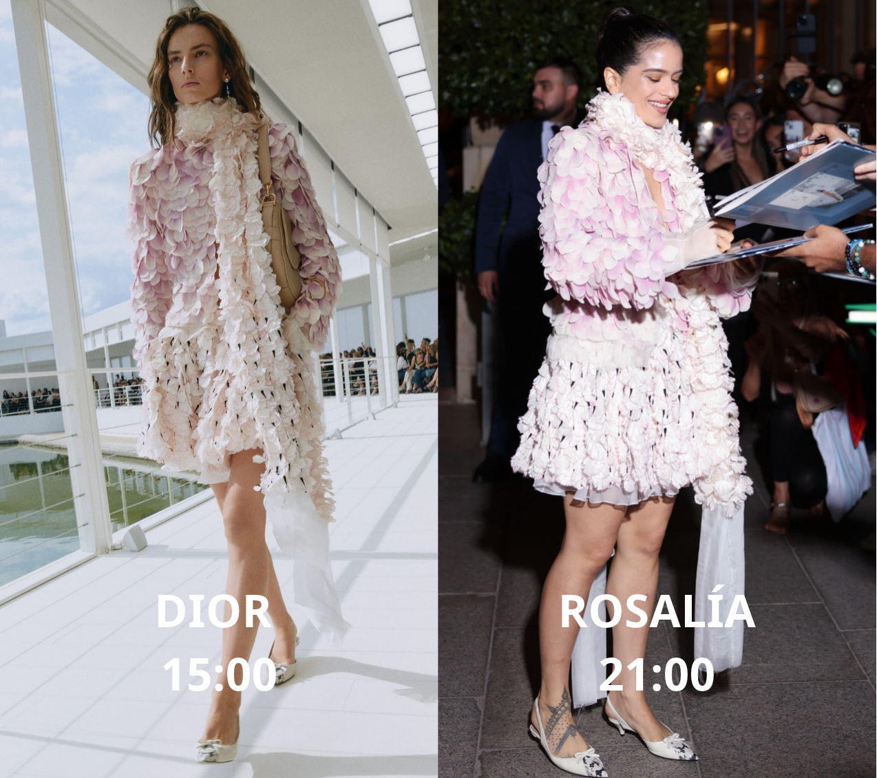 Rosal&iacute;a g&acirc;y Nhầm lẫn khi mặc Dior nhưng lại bị tưởng l&agrave; kh&aacute;ch mời Saint Laurent - Ảnh 1.