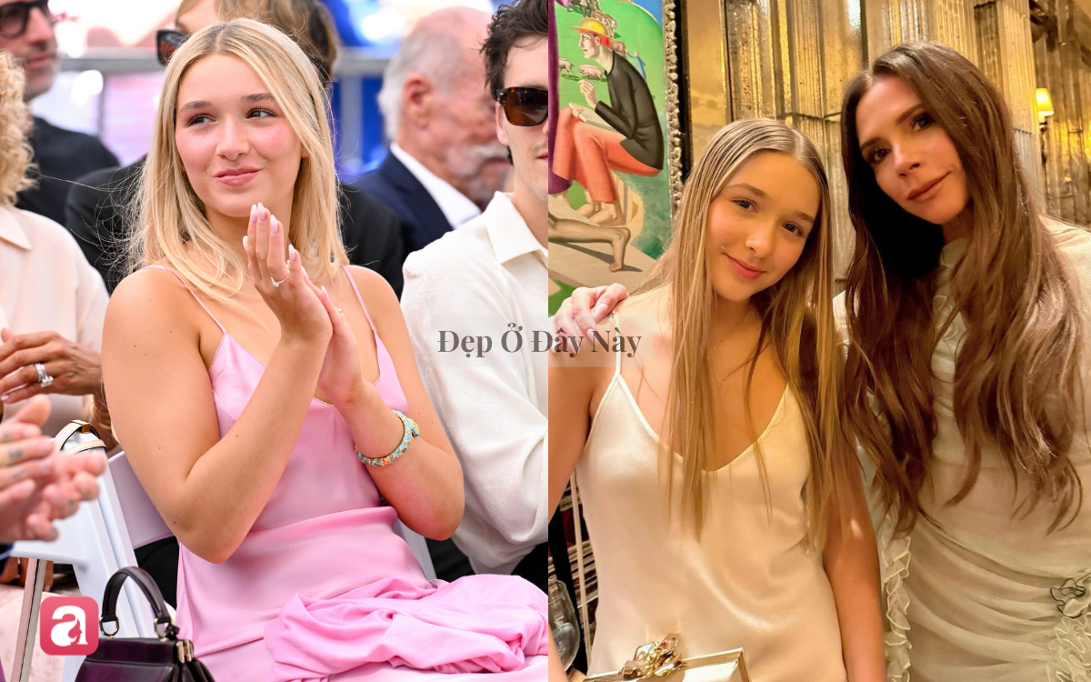 Harper Beckham ng&agrave;y c&agrave;ng giống mẹ từ style đến thần th&aacute;i, tới nụ cười mỉm 