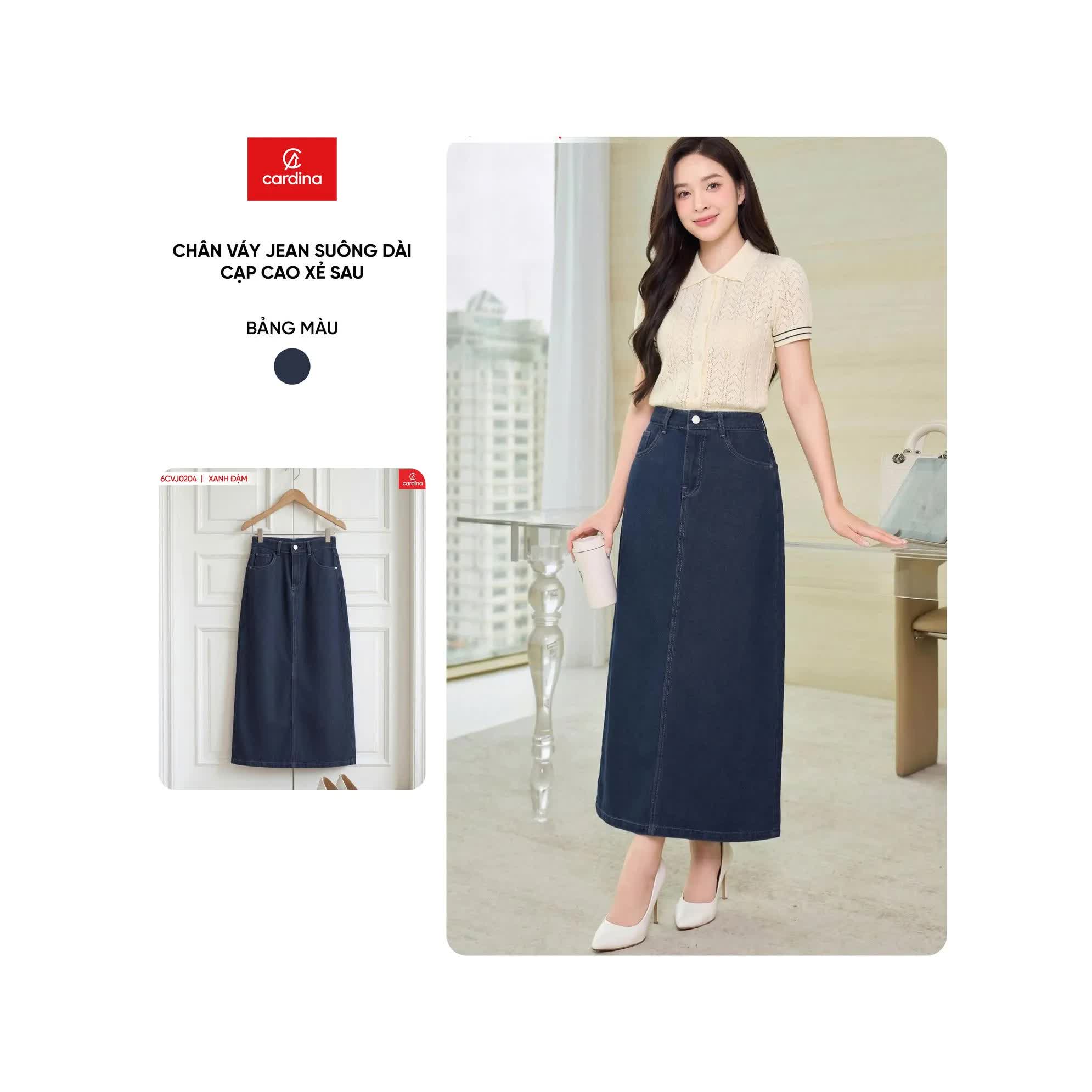 Chân váy jeans dáng dài: Vừa trẻ trung vừa sang chuẩn