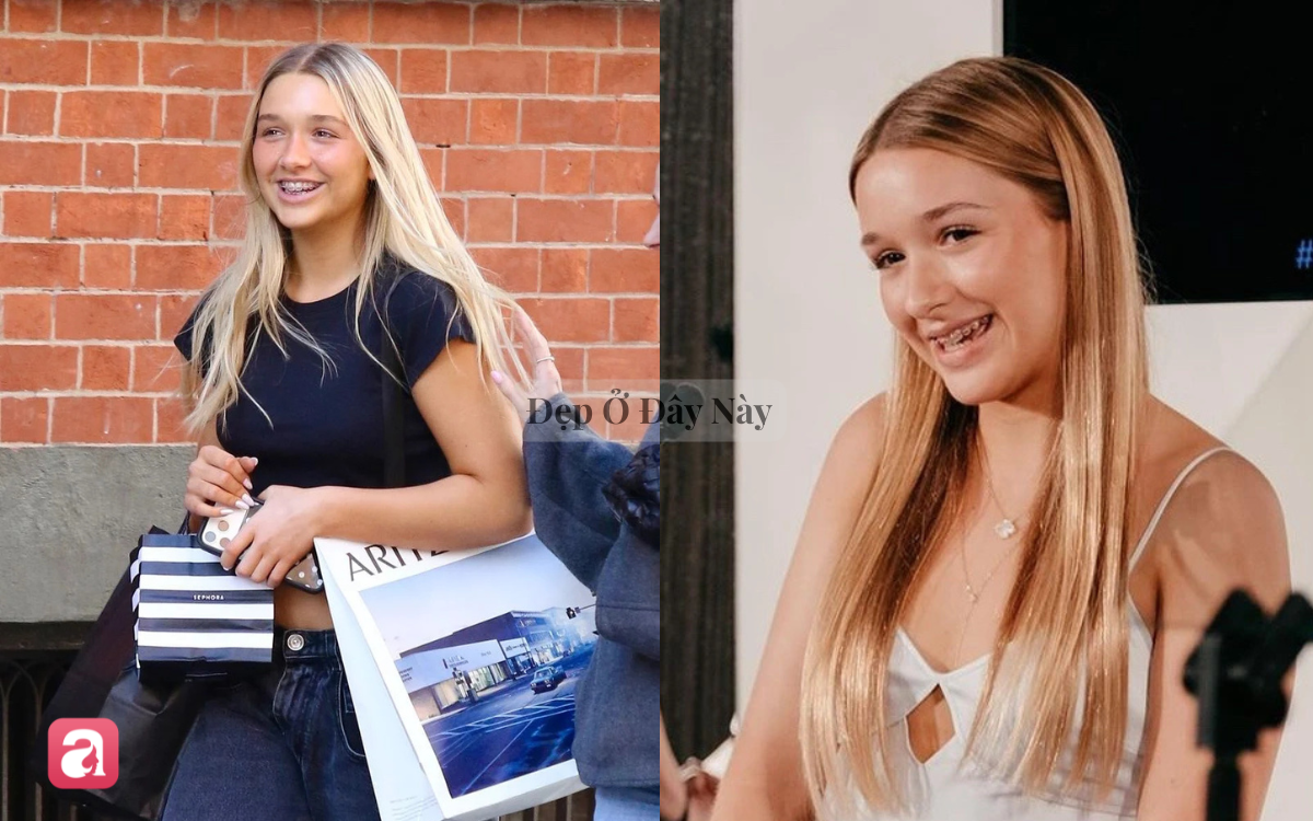 Harper Beckham ng&agrave;y c&agrave;ng giống mẹ từ style đến thần th&aacute;i, tới nụ cười mỉm 