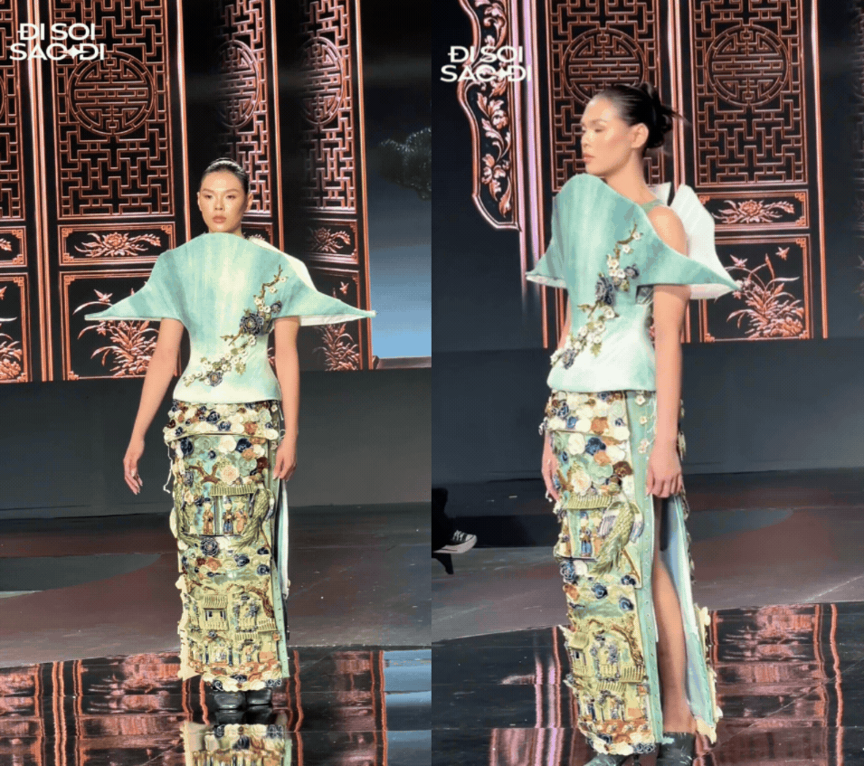Show thời trang Việt 2026: Mẫu v&aacute;y cưới v&agrave; d&eacute;p Crocs g&acirc;y tranh c&atilde;i - Ảnh 1.