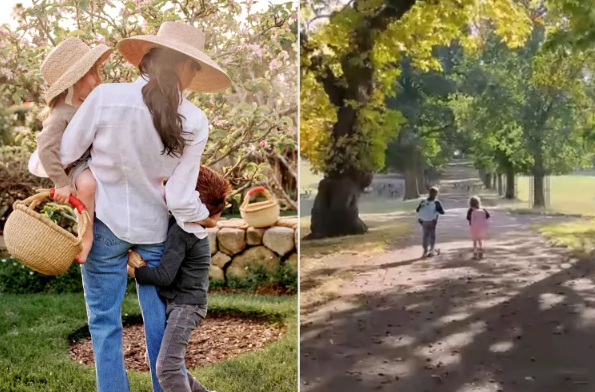 Meghan Markle chia sẻ khoảnh khắc đ&aacute;ng y&ecirc;u của Archie v&agrave; Lilibet ở v&ugrave;ng qu&ecirc; nước Anh - Ảnh 1.