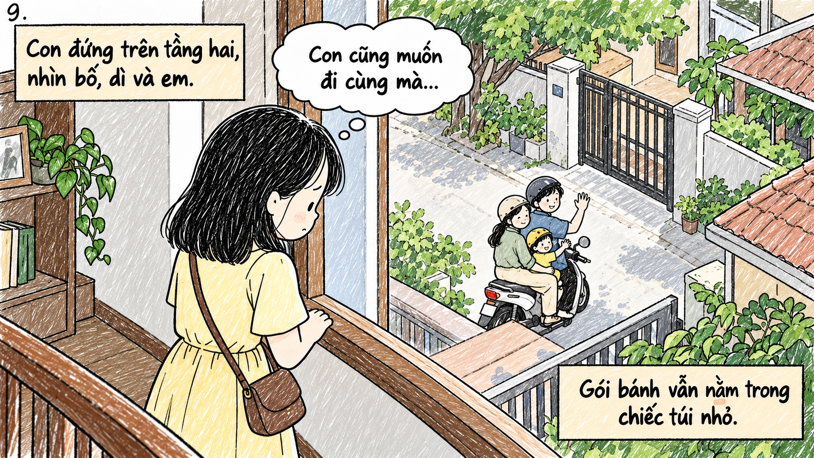 Chiếc xe máy chỉ đủ chỗ cho bố và mẹ kế chở em bé đi chơi, vậy thì trong căn nhà này còn chỗ nào cho con không?- Ảnh 9.