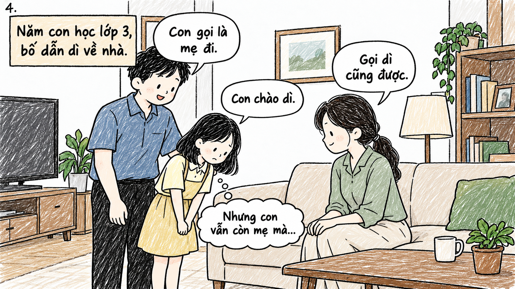 Chiếc xe máy chỉ đủ chỗ cho bố và mẹ kế chở em bé đi chơi, vậy thì trong căn nhà này còn chỗ nào cho con không?- Ảnh 4.