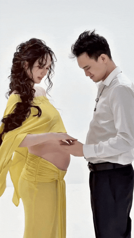 Vũ Th&uacute;y Quỳnh ước con c&oacute; mũi cao thừa hưởng từ bố mẹ, hạnh ph&uacute;c v&igrave; Đức Phạm lu&ocirc;n đồng h&agrave;nh- Ảnh 1.