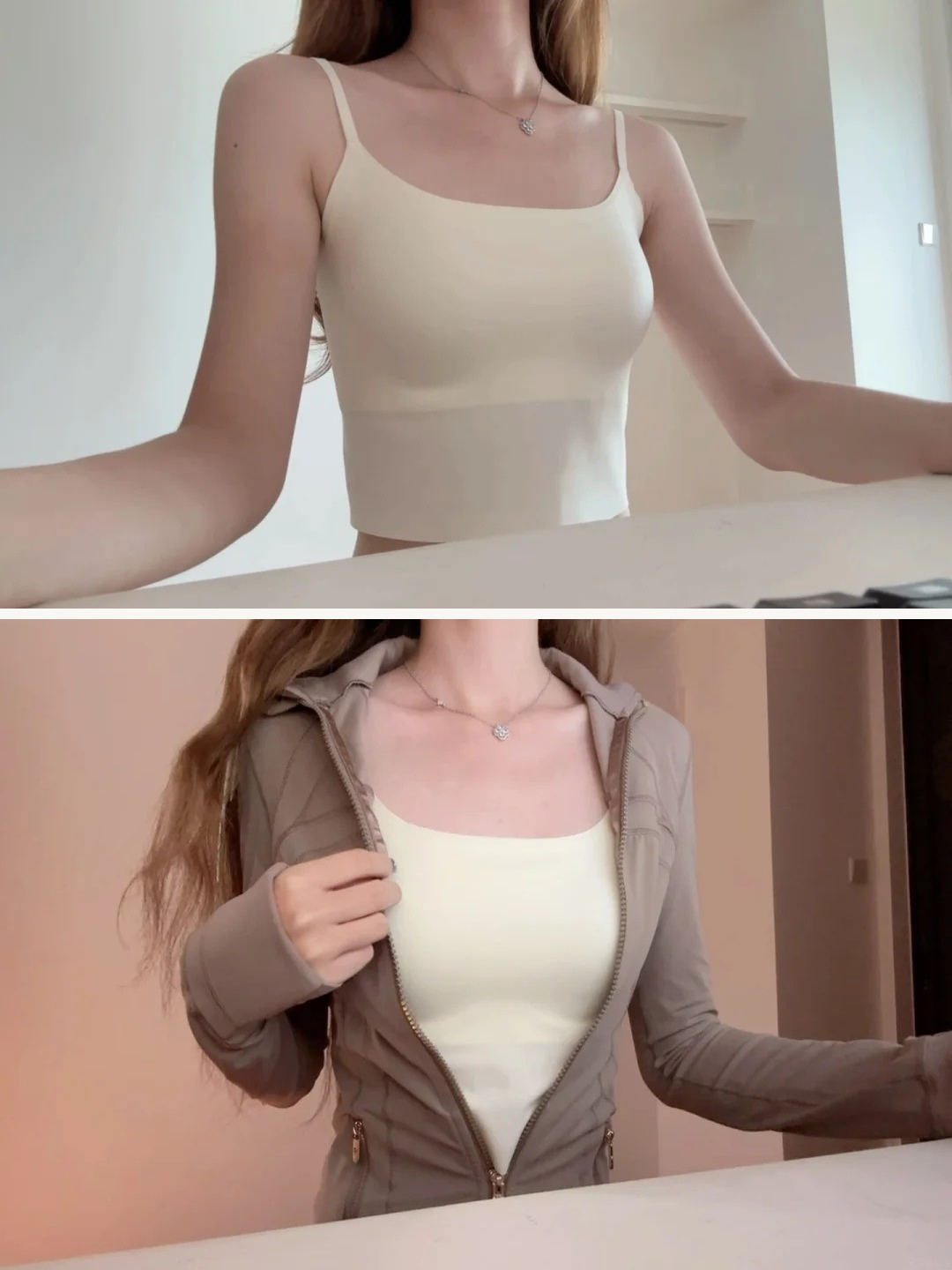 Mặc áo sáng màu không sợ lộ nội y: Chỉ cần chọn đúng áo hai dây tông nude - Ảnh 7.