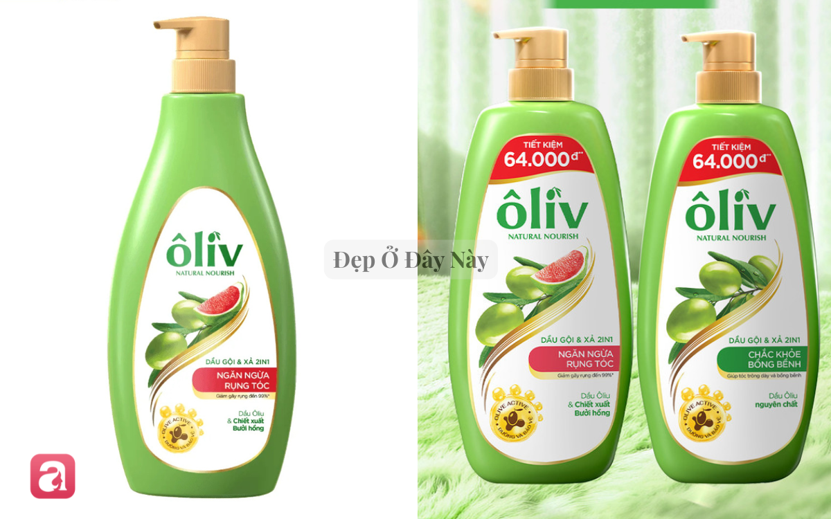 5 lọ dầu gội xả 