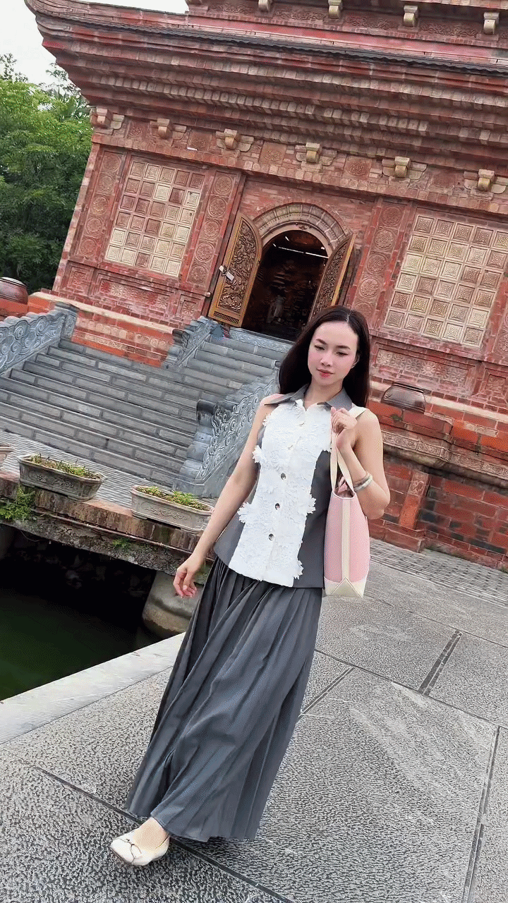 Đinh Ngọc Diệp đ&oacute;n tuổi 42 với vẻ đẹp trẻ trung v&agrave; phong c&aacute;ch thời trang s&agrave;nh điệu - Ảnh 2.