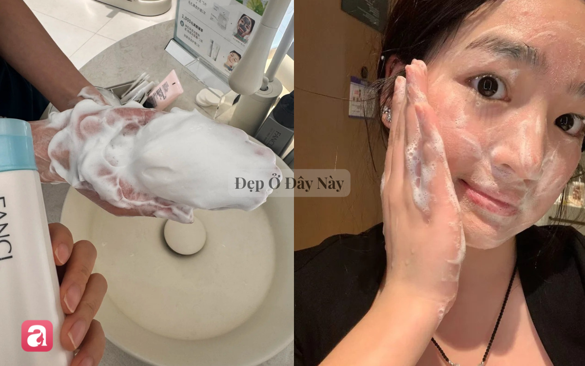 Học phụ nữ Nhật c&aacute;ch rửa mặt đ&uacute;ng c&aacute;ch để da sạch tho&aacute;ng, hạn chế b&iacute;t tắc lỗ ch&acirc;n l&ocirc;ng - Ảnh 3.