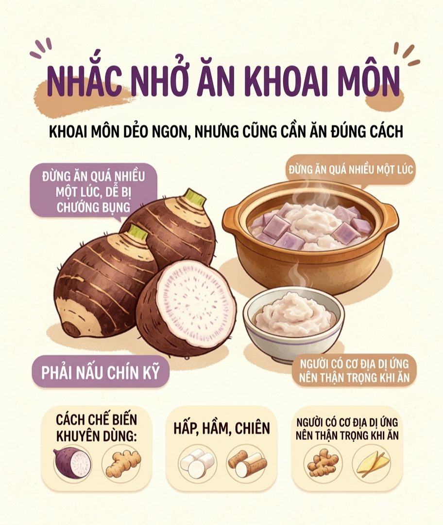 Kh&ocirc;ng phải hấp, 3 M&oacute;n ăn ngon từ khoai m&ocirc;n cho bữa ăn m&ugrave;a thu th&ecirc;m hấp dẫn - Ảnh 4.