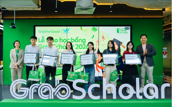 GrabScholar 2026 tiếp sức h&agrave;nh tr&igrave;nh học tập của hơn 300 học sinh, sinh vi&ecirc;n - Ảnh 1.