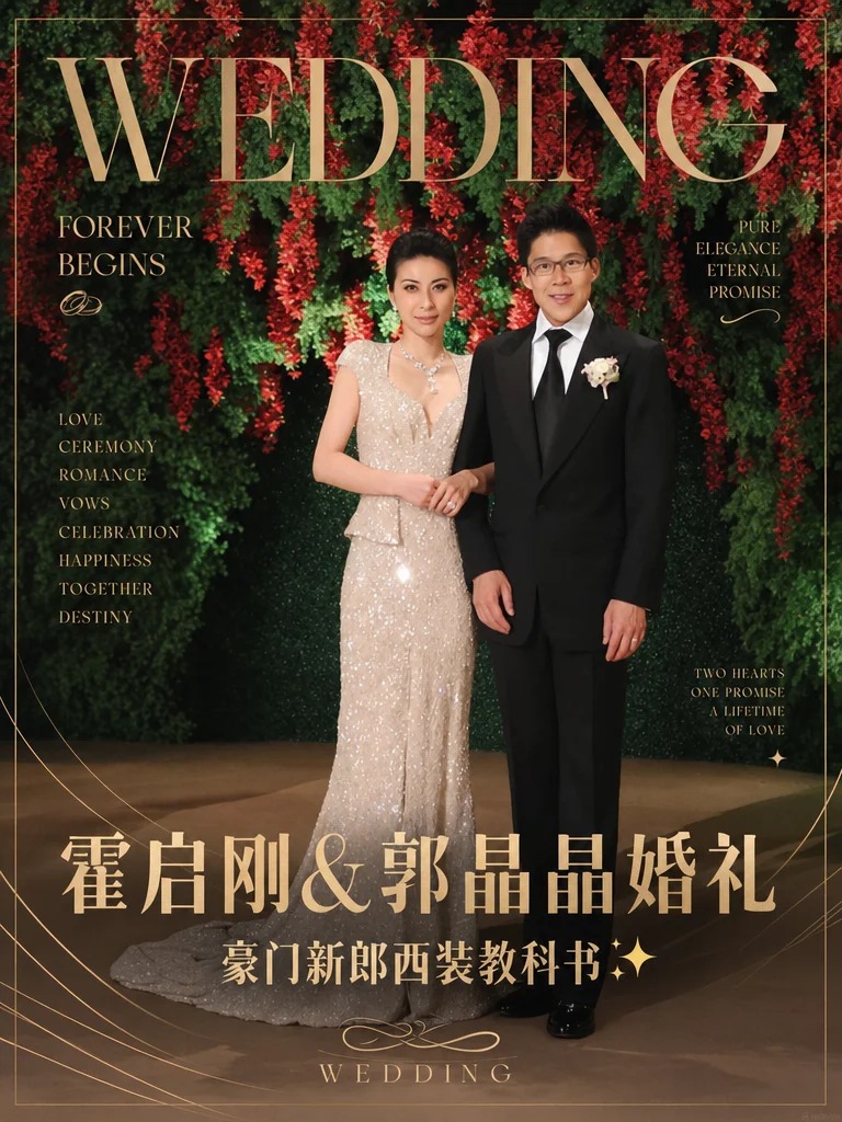 Gallery - Đám cưới của Hoắc Khải Cương - Quách Tinh Tinh: 3 bộ suit chú rể từng được xem là hình mẫu cho phong cách cưới của giới hào môn