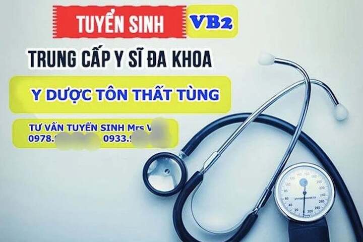 Triệt ph&aacute; đường d&acirc;y cấp chứng chỉ y khoa ' chui ' tại Trường Trung cấp y - Dược T&ocirc;n Thất T&ugrave;ng - Ảnh 1.
