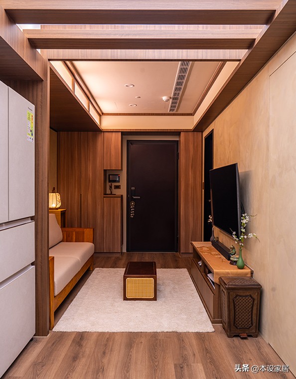Căn hộ 46m&sup2; xuống cấp của đ&ocirc;i vợ chồng trung ni&ecirc;n được cải tạo th&agrave;nh kh&ocirc;ng gian 3 ph&ograve;ng: C&aacute;ch tận dụng từng m&eacute;t vu&ocirc;ng khiến nhiều người bất ngờ - Ảnh 4.
