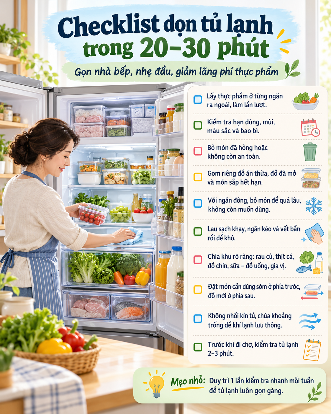 Một căn bếp sạch sẽ mang lại một tâm trí thanh thản: Hành trình “dọn tủ lạnh” của một phụ nữ trung niên - Ảnh 4.