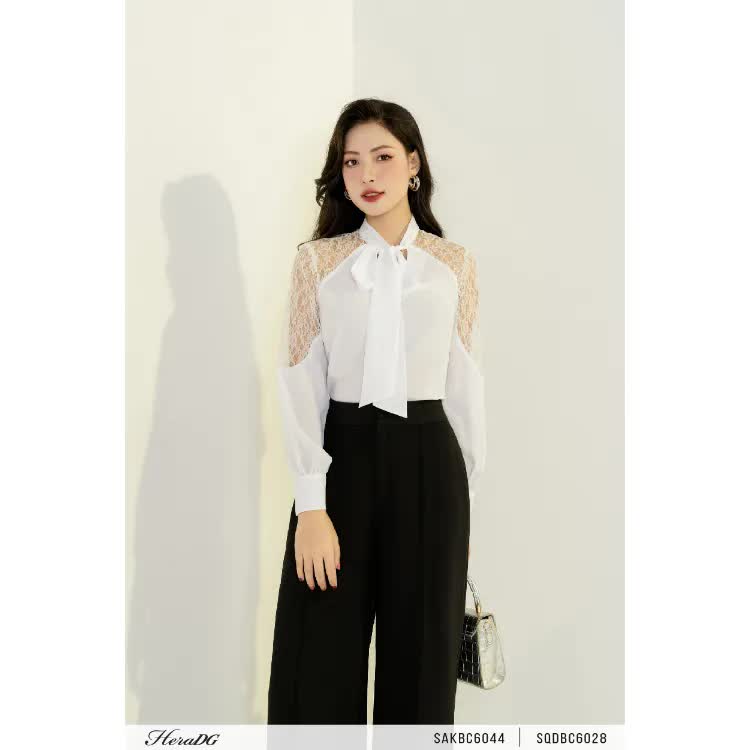 Sơ mi cổ nơ: Chiếc &aacute;o chuẩn 