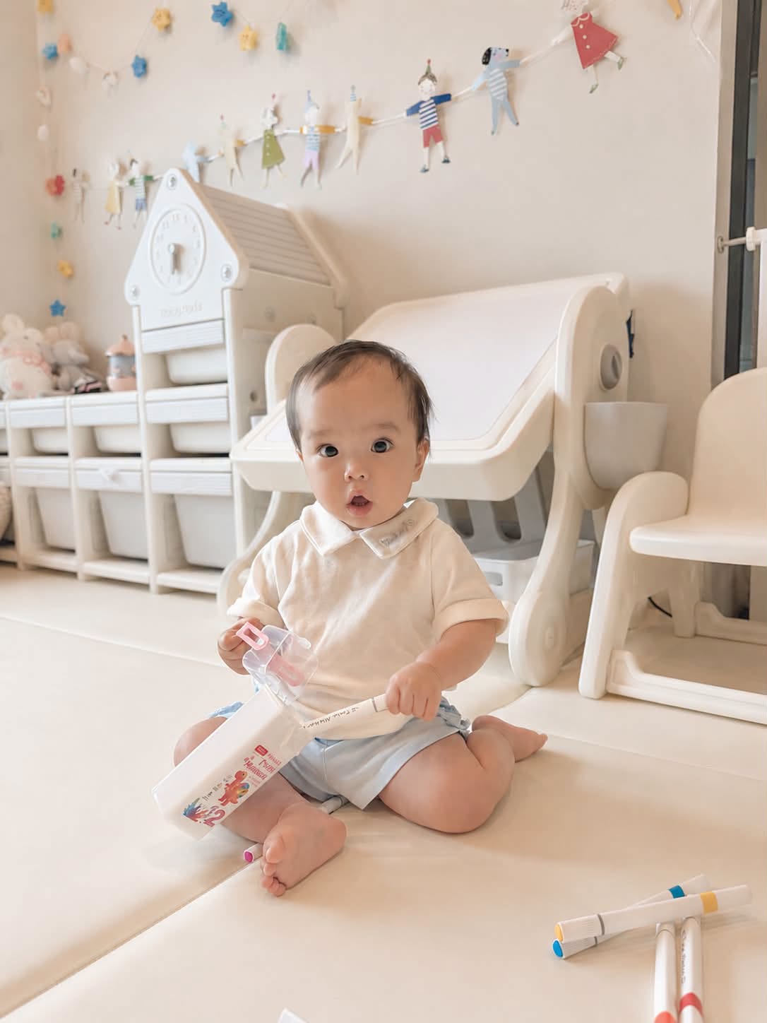 Con g&aacute;i Ng&ocirc; Thanh V&acirc;n vừa bập bẹ tập n&oacute;i đ&atilde; nhớ hết t&ecirc;n 10 &ldquo;bạn th&acirc;n&rdquo; trong nh&agrave; - Ảnh 4.